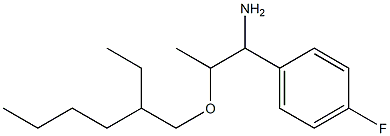 2-[(2-ethylhexyl)oxy]-1-(4-fluorophenyl)propan-1-amine Struktur