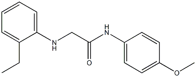 2-[(2-ethylphenyl)amino]-N-(4-methoxyphenyl)acetamide Struktur