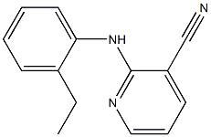 2-[(2-ethylphenyl)amino]pyridine-3-carbonitrile Struktur