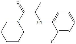 2-[(2-fluorophenyl)amino]-1-(piperidin-1-yl)propan-1-one Struktur