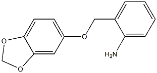 2-[(2H-1,3-benzodioxol-5-yloxy)methyl]aniline Struktur