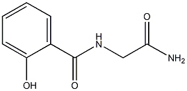 2-[(2-hydroxyphenyl)formamido]acetamide Struktur