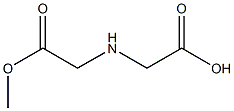 2-[(2-methoxy-2-oxoethyl)amino]acetic acid Struktur