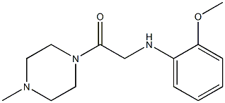 2-[(2-methoxyphenyl)amino]-1-(4-methylpiperazin-1-yl)ethan-1-one Struktur