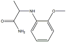 2-[(2-methoxyphenyl)amino]propanamide Struktur