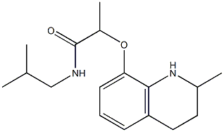 2-[(2-methyl-1,2,3,4-tetrahydroquinolin-8-yl)oxy]-N-(2-methylpropyl)propanamide Struktur