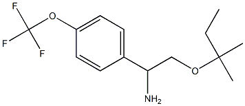 2-[(2-methylbutan-2-yl)oxy]-1-[4-(trifluoromethoxy)phenyl]ethan-1-amine Struktur