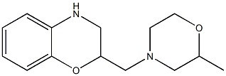 2-[(2-methylmorpholin-4-yl)methyl]-3,4-dihydro-2H-1,4-benzoxazine Struktur