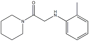 2-[(2-methylphenyl)amino]-1-(piperidin-1-yl)ethan-1-one Struktur