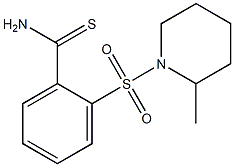 2-[(2-methylpiperidin-1-yl)sulfonyl]benzenecarbothioamide Struktur