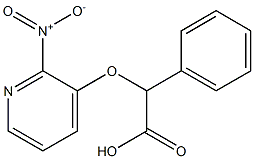 2-[(2-nitropyridin-3-yl)oxy]-2-phenylacetic acid Struktur