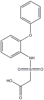 2-[(2-phenoxyphenyl)sulfamoyl]acetic acid Struktur