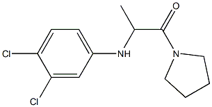 2-[(3,4-dichlorophenyl)amino]-1-(pyrrolidin-1-yl)propan-1-one Struktur