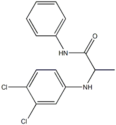 2-[(3,4-dichlorophenyl)amino]-N-phenylpropanamide Struktur