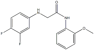 2-[(3,4-difluorophenyl)amino]-N-(2-methoxyphenyl)acetamide Struktur