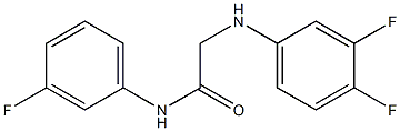 2-[(3,4-difluorophenyl)amino]-N-(3-fluorophenyl)acetamide Struktur