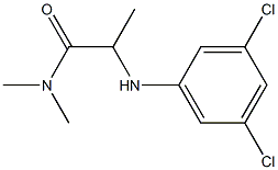 2-[(3,5-dichlorophenyl)amino]-N,N-dimethylpropanamide Struktur