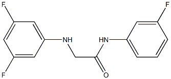 2-[(3,5-difluorophenyl)amino]-N-(3-fluorophenyl)acetamide Struktur