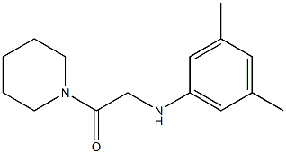 2-[(3,5-dimethylphenyl)amino]-1-(piperidin-1-yl)ethan-1-one Struktur