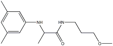 2-[(3,5-dimethylphenyl)amino]-N-(3-methoxypropyl)propanamide Struktur