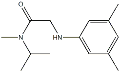 2-[(3,5-dimethylphenyl)amino]-N-methyl-N-(propan-2-yl)acetamide Struktur