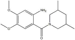 2-[(3,5-dimethylpiperidin-1-yl)carbonyl]-4,5-dimethoxyaniline Struktur