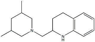 2-[(3,5-dimethylpiperidin-1-yl)methyl]-1,2,3,4-tetrahydroquinoline Struktur