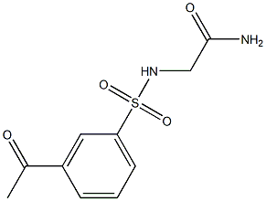 2-[(3-acetylbenzene)sulfonamido]acetamide Struktur