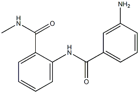 2-[(3-aminobenzoyl)amino]-N-methylbenzamide Struktur