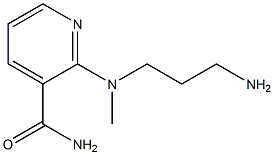 2-[(3-aminopropyl)(methyl)amino]pyridine-3-carboxamide Struktur