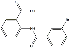 2-[(3-bromobenzoyl)amino]benzoic acid Struktur