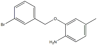 2-[(3-bromobenzyl)oxy]-4-methylaniline Struktur