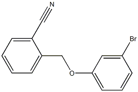 2-[(3-bromophenoxy)methyl]benzonitrile Struktur