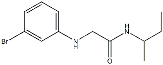 2-[(3-bromophenyl)amino]-N-(butan-2-yl)acetamide Struktur