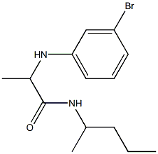 2-[(3-bromophenyl)amino]-N-(pentan-2-yl)propanamide Struktur