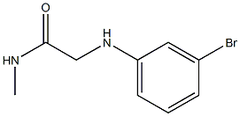 2-[(3-bromophenyl)amino]-N-methylacetamide Struktur