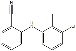 2-[(3-chloro-2-methylphenyl)amino]benzonitrile Struktur