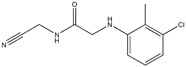 2-[(3-chloro-2-methylphenyl)amino]-N-(cyanomethyl)acetamide Struktur