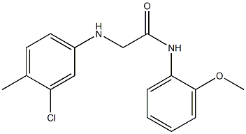 2-[(3-chloro-4-methylphenyl)amino]-N-(2-methoxyphenyl)acetamide Struktur