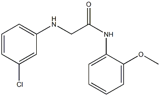 2-[(3-chlorophenyl)amino]-N-(2-methoxyphenyl)acetamide Struktur