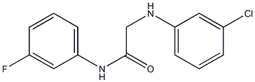 2-[(3-chlorophenyl)amino]-N-(3-fluorophenyl)acetamide Struktur