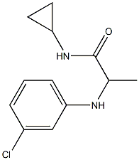 2-[(3-chlorophenyl)amino]-N-cyclopropylpropanamide Struktur