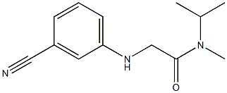 2-[(3-cyanophenyl)amino]-N-methyl-N-(propan-2-yl)acetamide Struktur