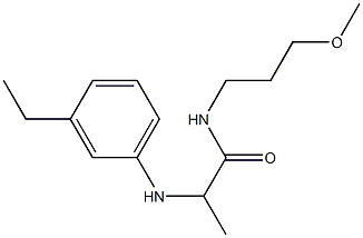 2-[(3-ethylphenyl)amino]-N-(3-methoxypropyl)propanamide Struktur