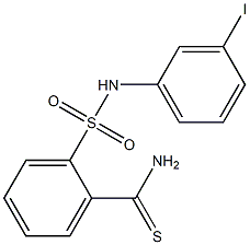 2-[(3-iodophenyl)sulfamoyl]benzene-1-carbothioamide Struktur