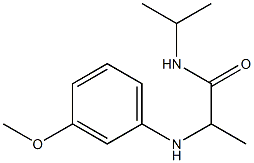 2-[(3-methoxyphenyl)amino]-N-(propan-2-yl)propanamide Struktur