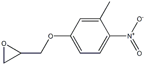 2-[(3-methyl-4-nitrophenoxy)methyl]oxirane Struktur