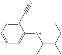 2-[(3-methylpentan-2-yl)amino]benzonitrile Struktur