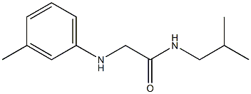 2-[(3-methylphenyl)amino]-N-(2-methylpropyl)acetamide Struktur