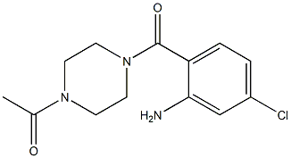 2-[(4-acetylpiperazin-1-yl)carbonyl]-5-chloroaniline Struktur